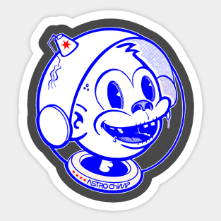 Astro Chimp is excited for the mission! Sticker